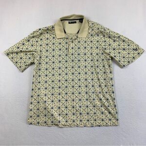 Wedge Golf And‎ Beyond Polo Men's XXL Yellow Club Ball Pattern Summer Beach